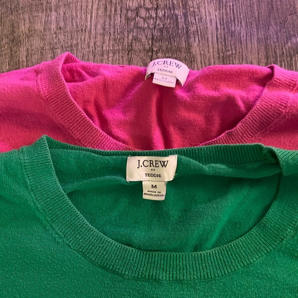 J. Crew Green and Pink Women Sweaters - Picture 4 of 6